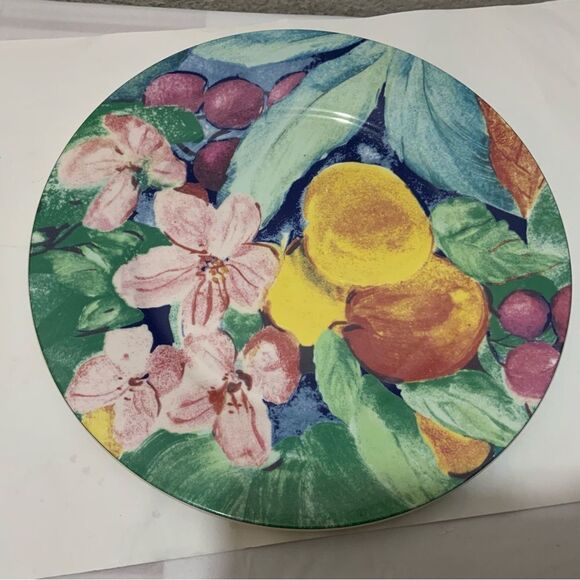 Mikasa Exotic Garden 12" Chop Round Serving Plate Charger - Picture 2 of 5